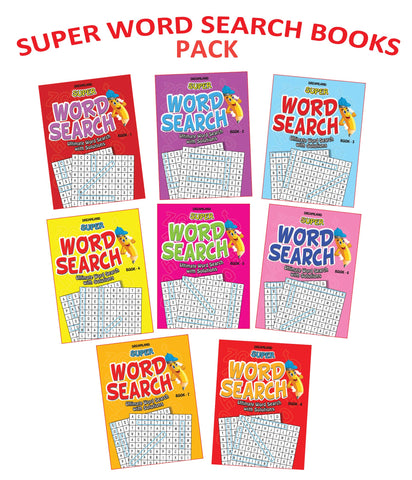 Super Word Search - 1-8 (8 titles) Pack