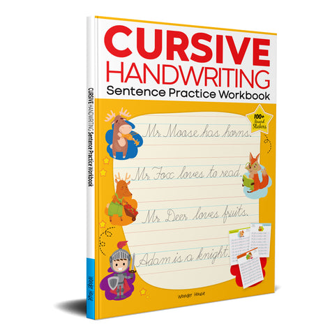 Cursive Handwriting - Sentence: Practice Workbook