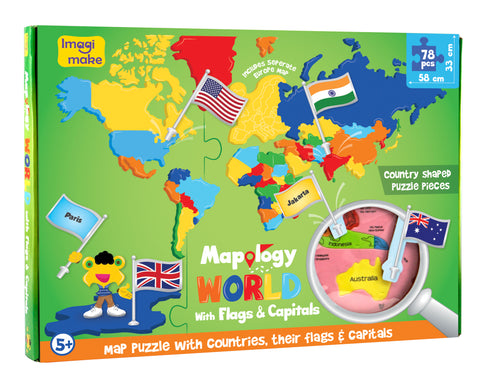Mapology: World With Capitals & Flags