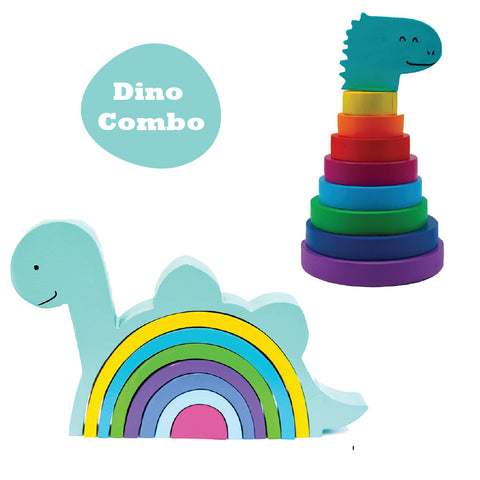 Combo Pack Of 2 - Dinosaur Stacker and Ring