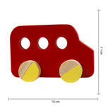 Combo Pack Of 2 - Zooming Bus And Train Wooden Rattle